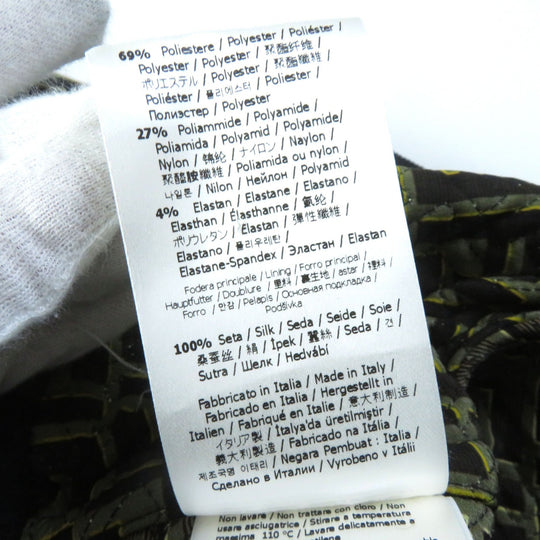 FENDI Blouson FJ7258 Main: 100% silk, Filling: 69% polyester, Filling: 27% nylon, Filling: 4% polyurethane, Lining: 100% silk Black type Multi Women 36 Used Authentic