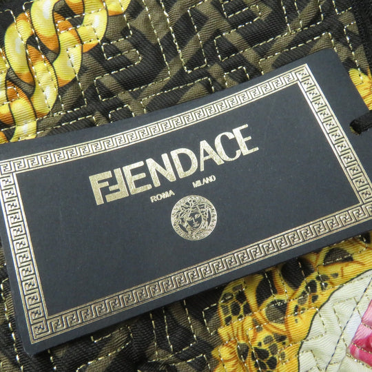 FENDI Blouson FJ7258 Main: 100% silk, Filling: 69% polyester, Filling: 27% nylon, Filling: 4% polyurethane, Lining: 100% silk Black type Multi Women 36 Used Authentic