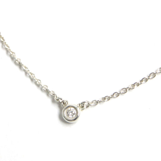 TIFFANY&Co. Necklace Main: AG925, Part: Diamond Silver By the yard Women Used Authentic