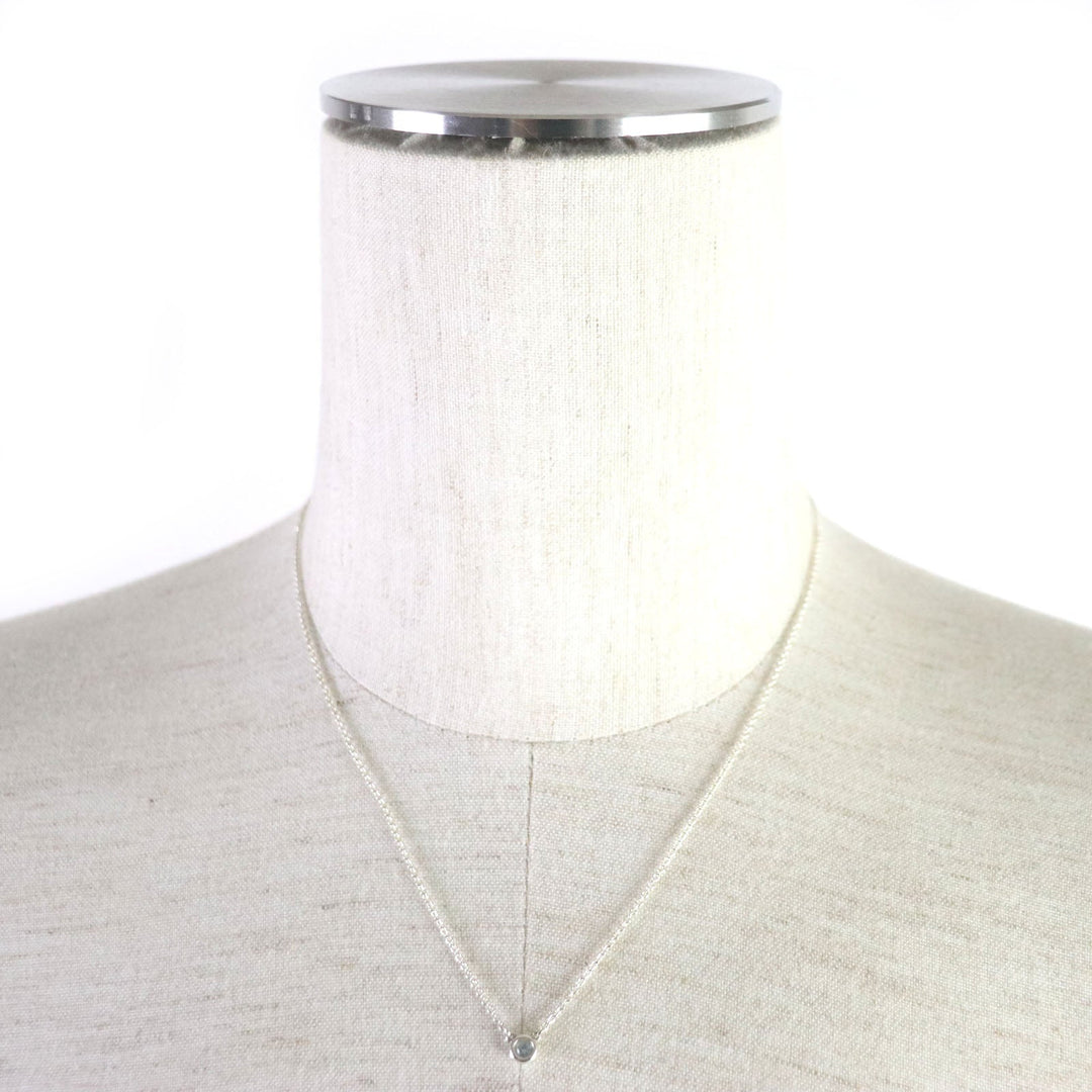 TIFFANY&Co. Necklace Main: AG925, Part: Aquamarine Silver light blue By the yard Women Used Authentic