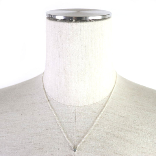 TIFFANY&Co. Necklace Main: AG925, Part: Aquamarine Silver light blue By the yard Women Used Authentic