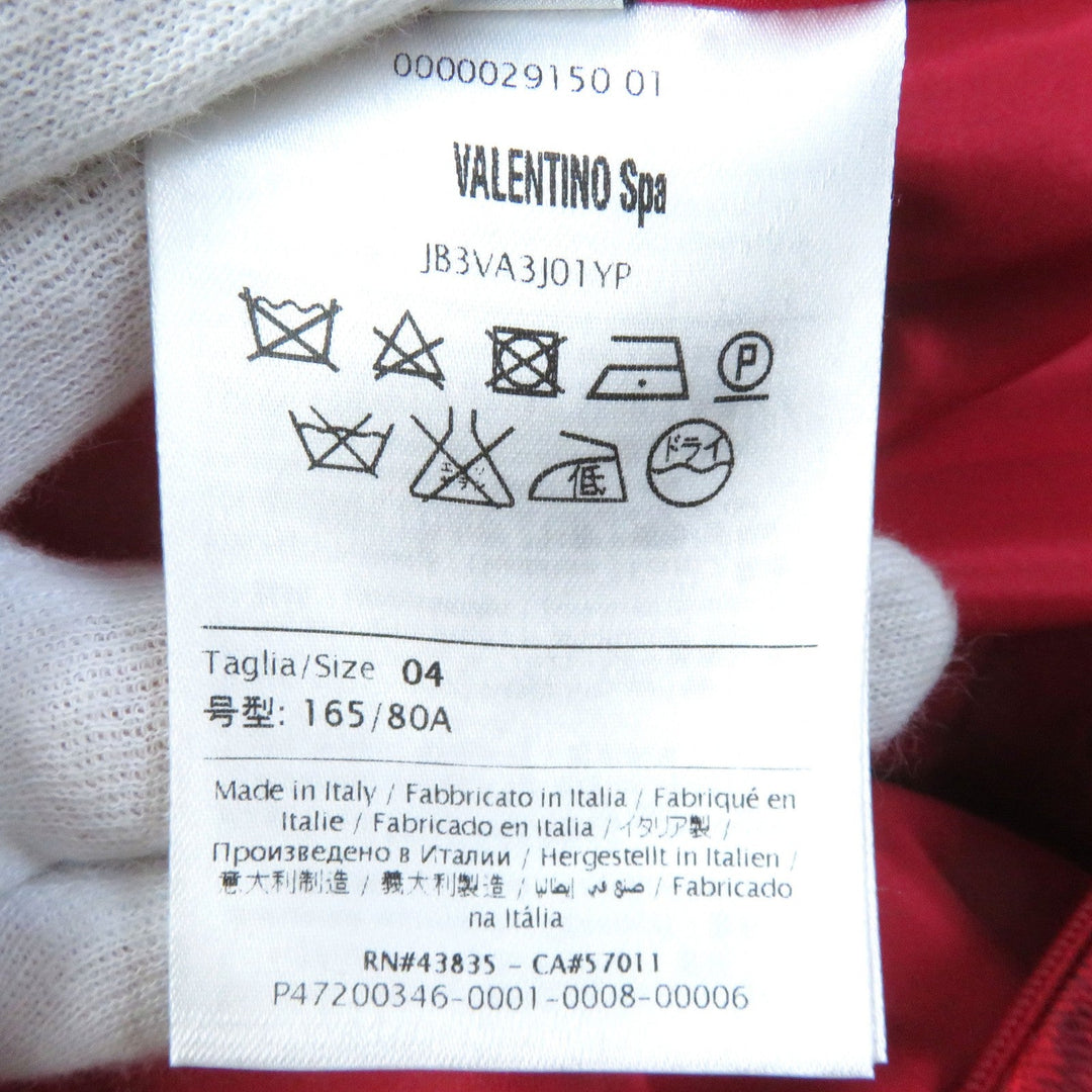 VALENTINO one piece JB3VA3J01YP Outer: 72% polyester, Outer: 28% silk, Lining: 100% silk, Lining: Red L'Amour Women 4 Used Authentic
