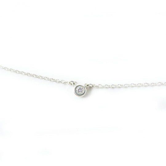 TIFFANY&Co. Necklace Main: AG925, Part: Diamond Silver By the yard Women Used Authentic