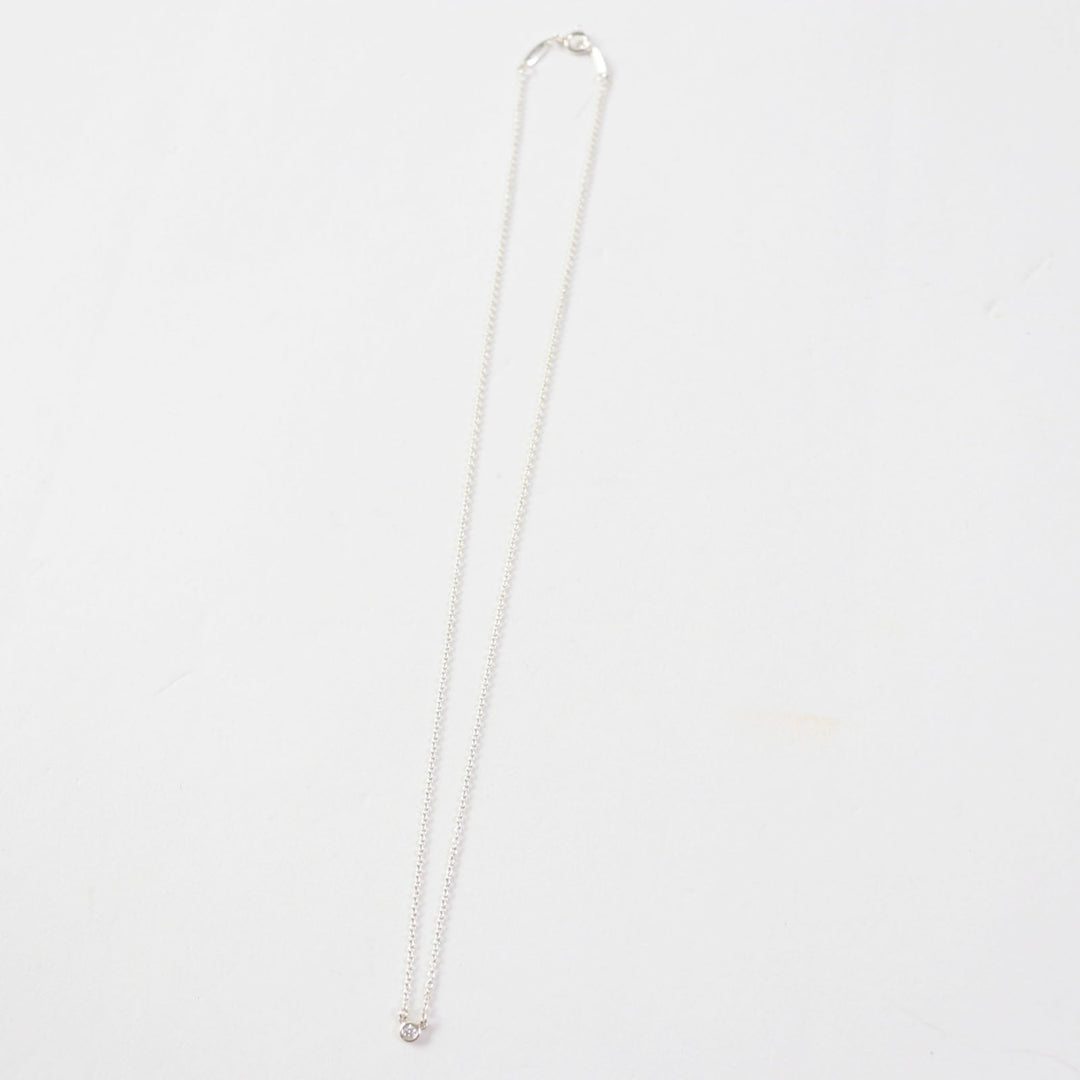 TIFFANY&Co. Necklace Main: AG925, Part: Diamond Silver By the yard Women Used Authentic