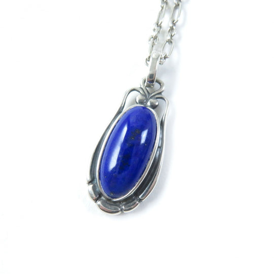 Georg Jensen Necklace 2009 Main: SV925, Stone: Lapis lazuli Silver blue Women Used Authentic