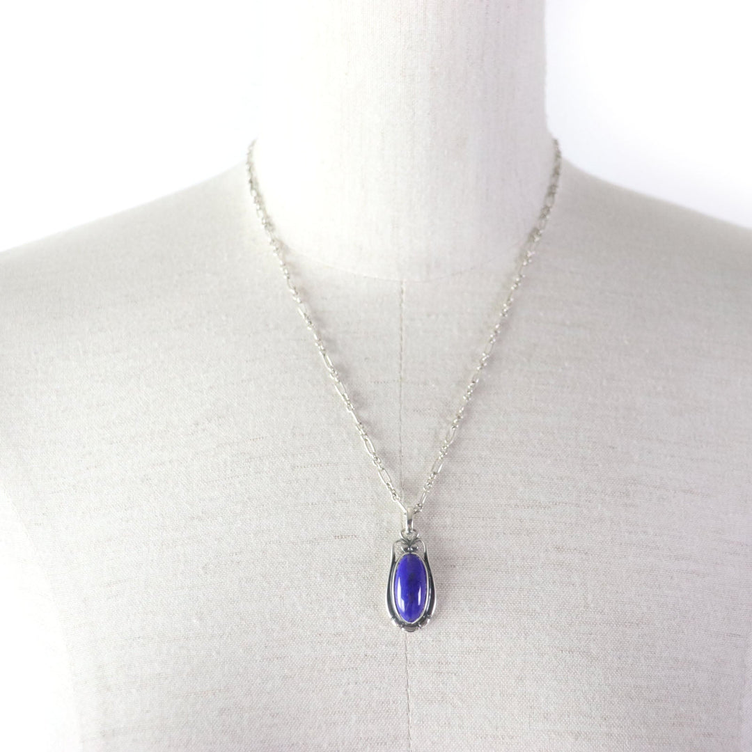 Georg Jensen Necklace 2009 Main: SV925, Stone: Lapis lazuli Silver blue Women Used Authentic
