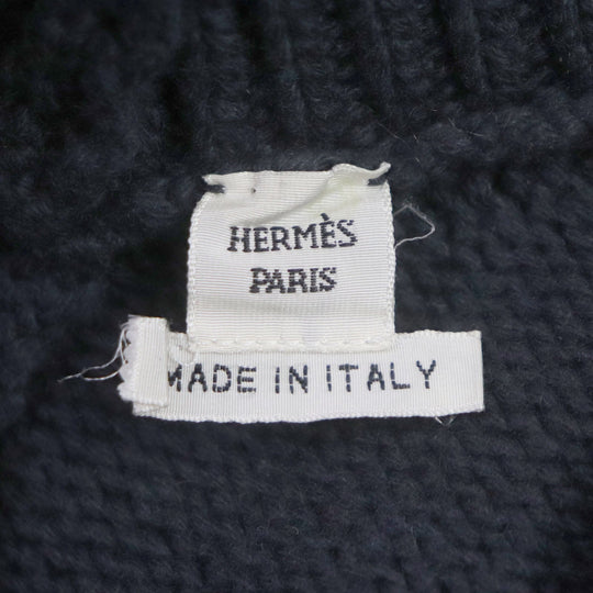 HERMES one piece Main: 100% cashmere gray Women 38 Used Authentic