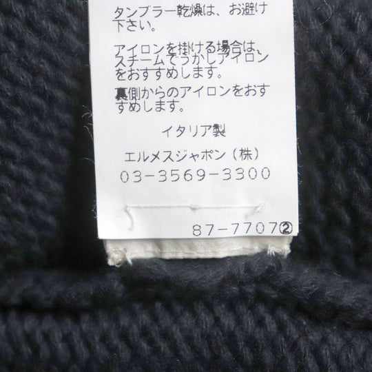 HERMES one piece Main: 100% cashmere gray Women 38 Used Authentic