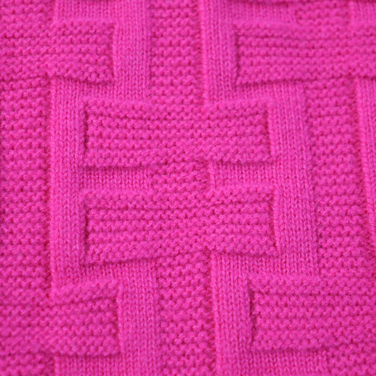HERMES Hoodie Main: 100% wool pink Women 44 Used Authentic