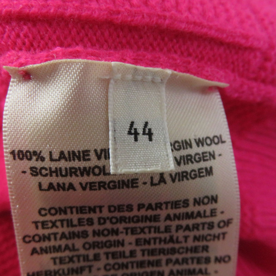 HERMES Hoodie Main: 100% wool pink Women 44 Used Authentic