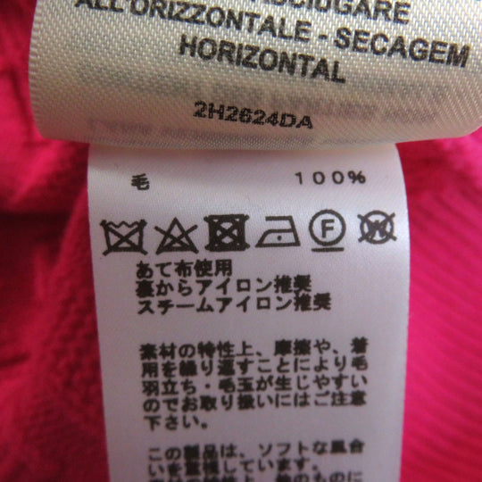 HERMES Hoodie Main: 100% wool pink Women 44 Used Authentic