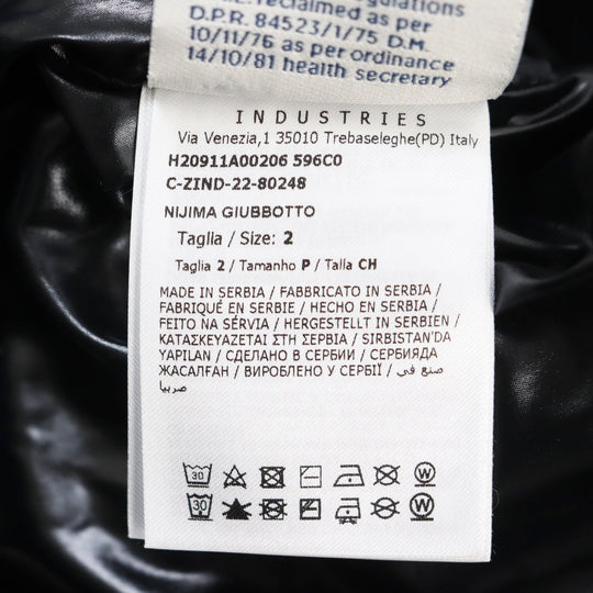 MONCLER Down jacket H20911A00206 596C0 Outer: 100% nylon, Lining: 100% nylon, Filling: 90% down, Filling: 10% feather, Part: 100% nylon black NIJIMA GIUBBOTTO mens 2 Used Authentic