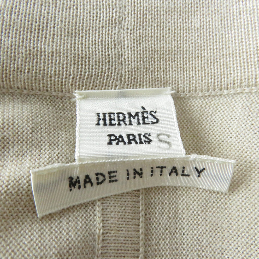 HERMES ensemble Main: 100% silk, Main: 50% silk, Main: 50% cashmere beige Napoleon Women 34 Used Authentic
