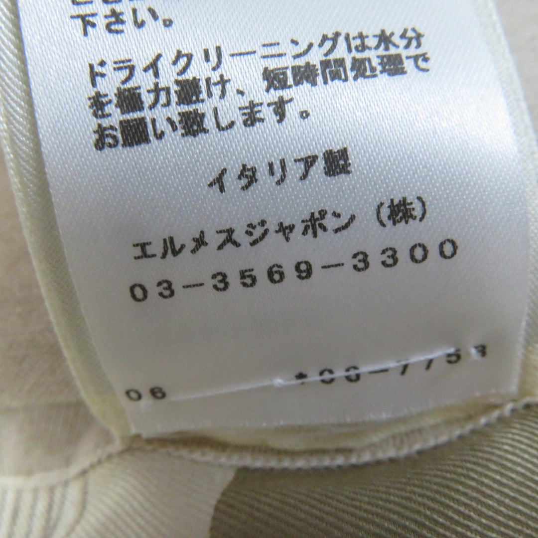 HERMES ensemble Main: 100% silk, Main: 50% silk, Main: 50% cashmere beige Napoleon Women 34 Used Authentic