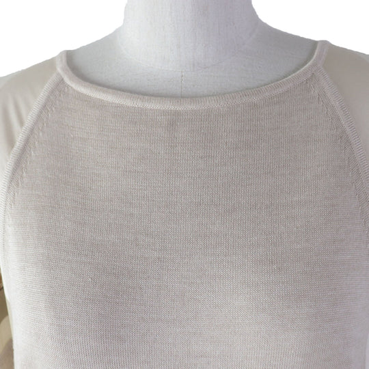HERMES ensemble Main: 100% silk, Main: 50% silk, Main: 50% cashmere beige Napoleon Women 34 Used Authentic