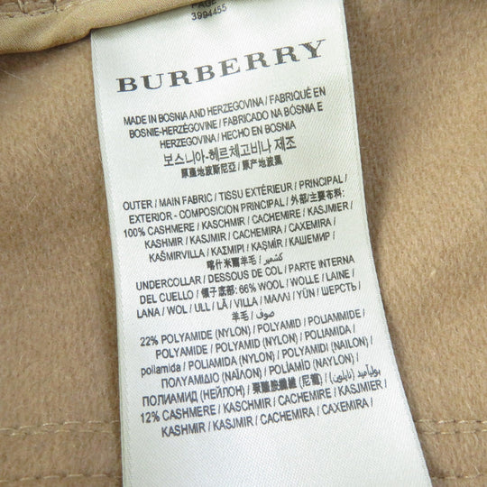 BURBERRY trench coat Main: 100% cashmere, Part: 66% wool, Part: 22% nylon, Part: 12% cashmere, Lining: 100% viscose (rayon), Lining (sleeve lining): 100% viscose beige SANDRINGHAM Sandringham Women 38 Used Authentic
