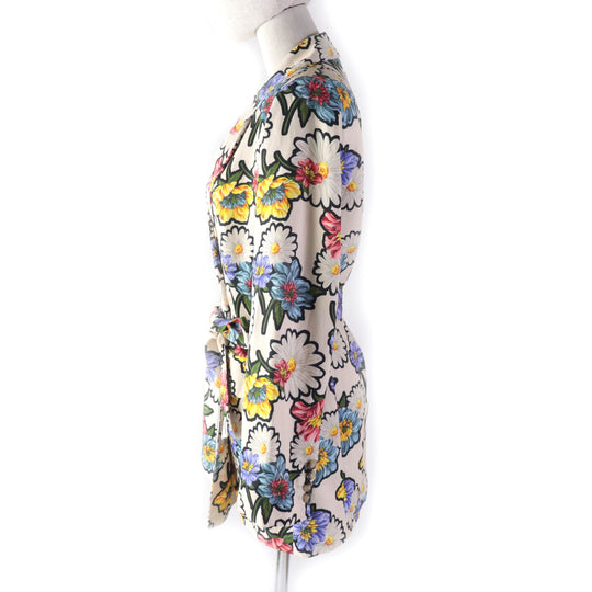 MAX MARA Jacket Lining: 62% acetate, Lining: 38% polyester, Outer: 77% viscose, 23% lino multicolor Women 42 Used Authentic