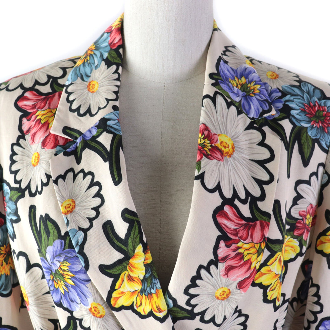 MAX MARA Jacket Lining: 62% acetate, Lining: 38% polyester, Outer: 77% viscose, 23% lino multicolor Women 42 Used Authentic