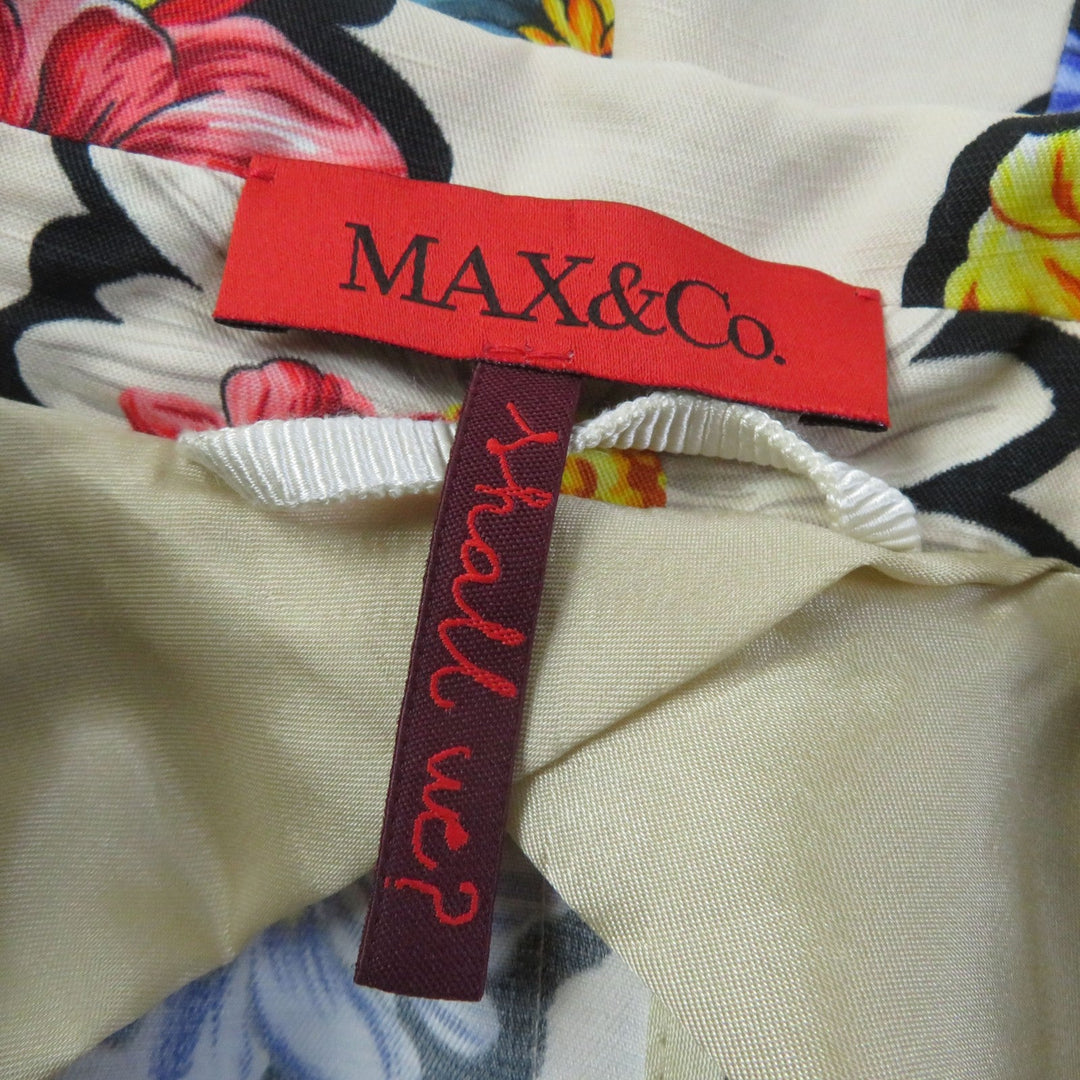 MAX MARA Jacket Lining: 62% acetate, Lining: 38% polyester, Outer: 77% viscose, 23% lino multicolor Women 42 Used Authentic