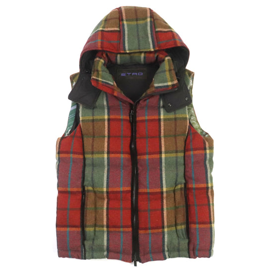 ETRO Down vest wool multicolor S