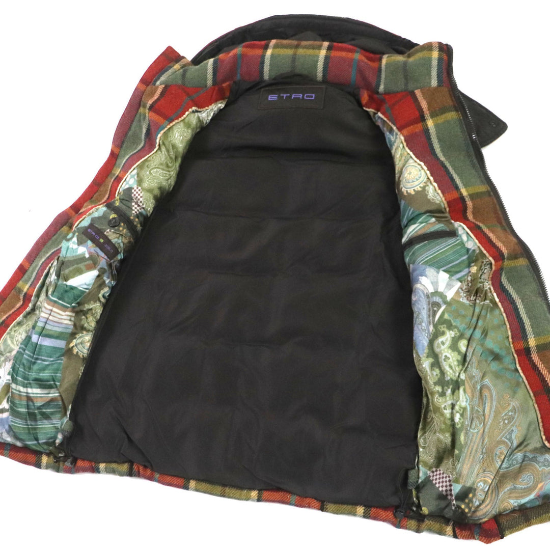 ETRO Down vest wool multicolor S