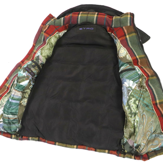 ETRO Down vest wool multicolor S