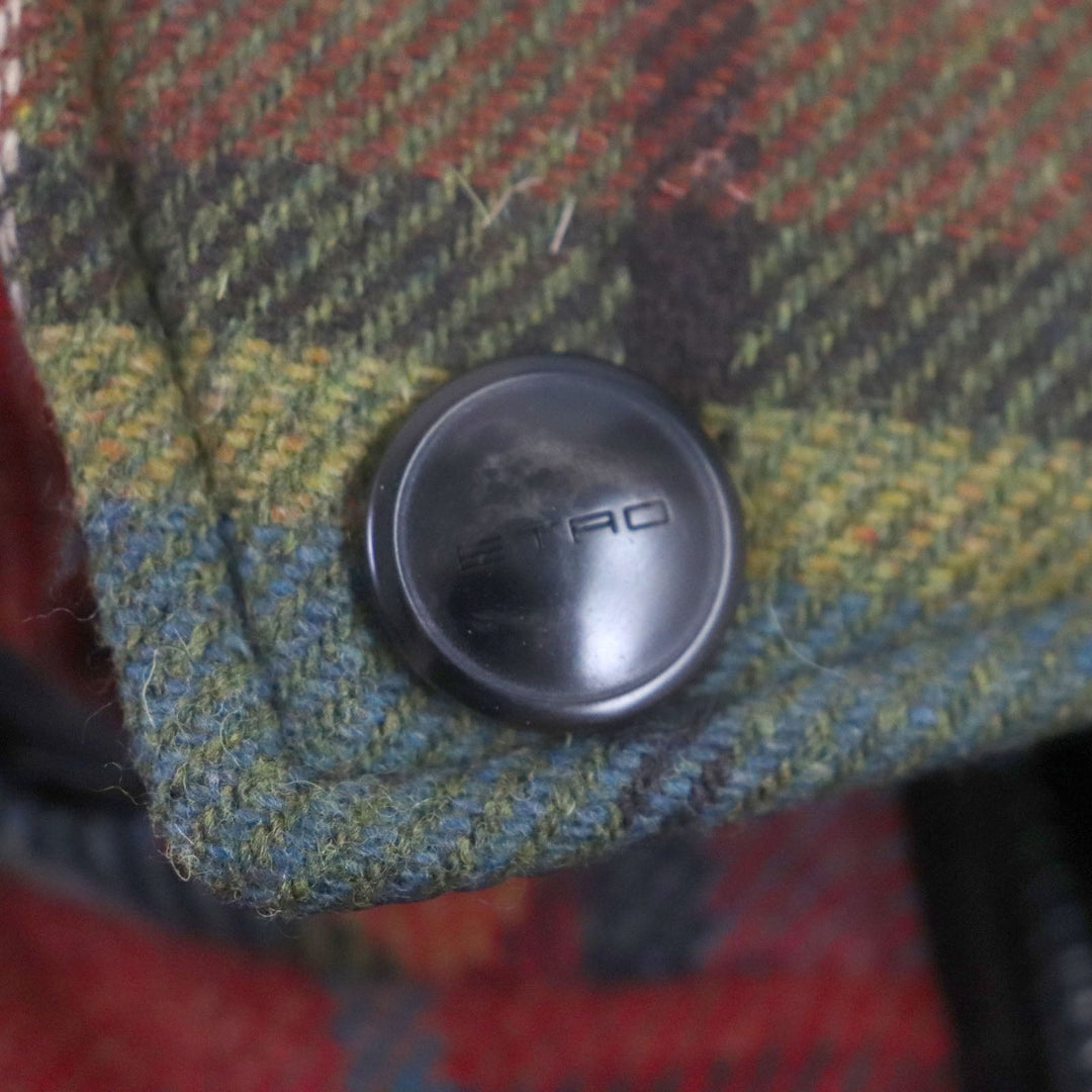 ETRO Down vest wool multicolor S