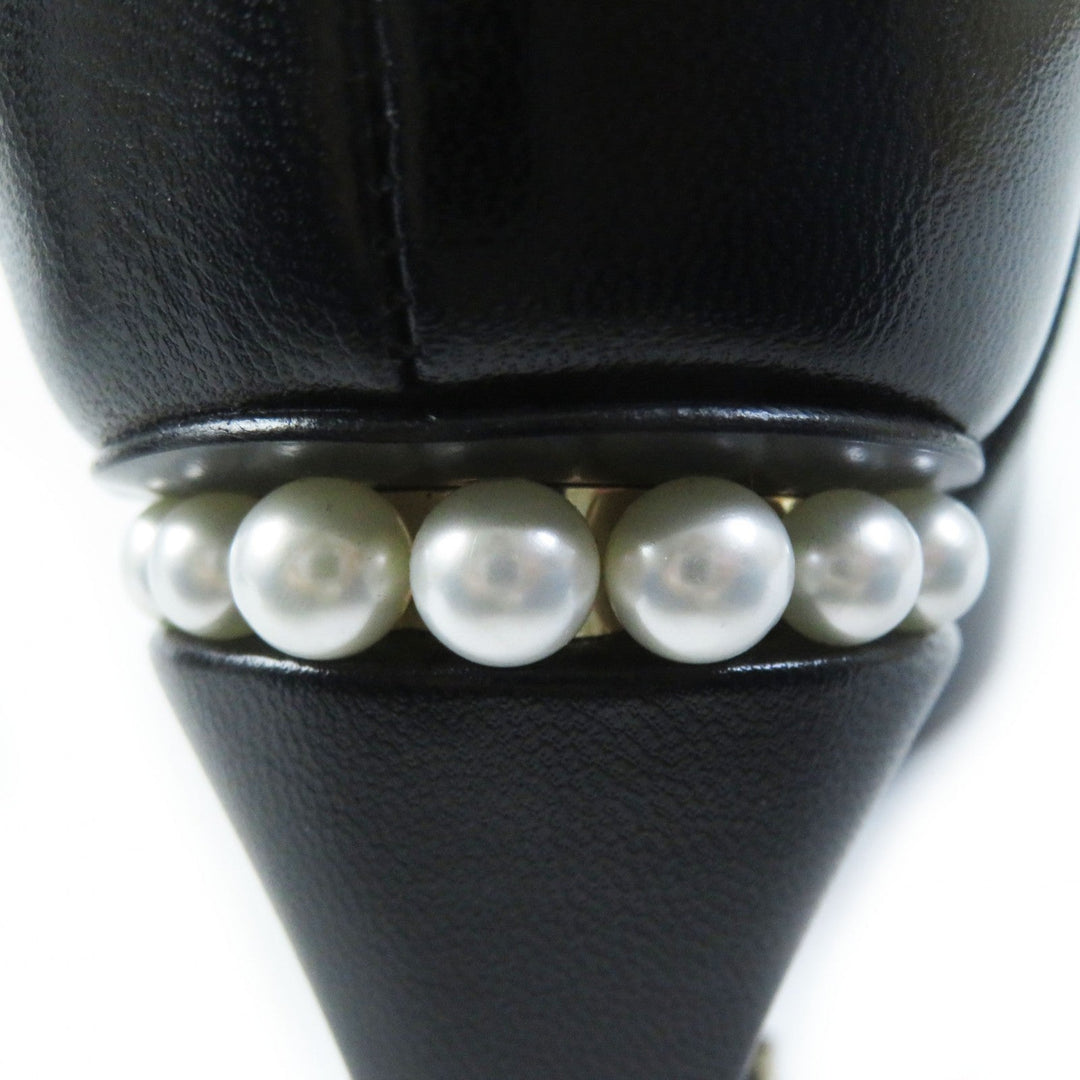 CHANEL Ankle boots 22A G39262 Shiny goatskin black 36 1/2C
