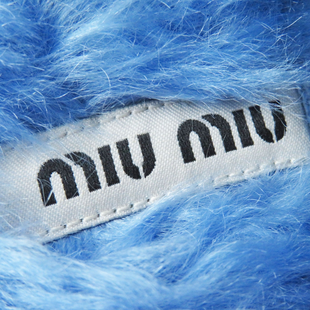 MIUMIU Sandals 5XX071 Main: Eco fur Light blue Women 35 Used Authentic