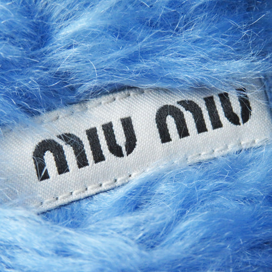 MIUMIU Sandals 5XX071 Main: Eco fur Light blue Women 35 Used Authentic