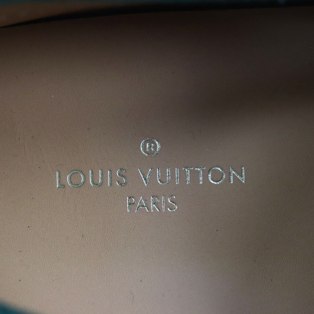 LOUIS VUITTON loafers Main: Suede green Driving shoes Bolt Vecchio Line mens 7 1/2 Used Authentic