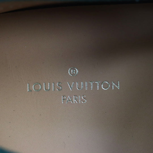 LOUIS VUITTON loafers Main: Suede green Driving shoes Bolt Vecchio Line mens 7 1/2 Used Authentic