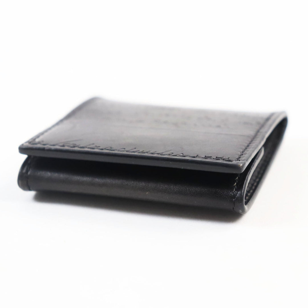 Berluti Coin case Main: Leather Dark gray Origin Scritto Leather Coin Purse mens Used Authentic