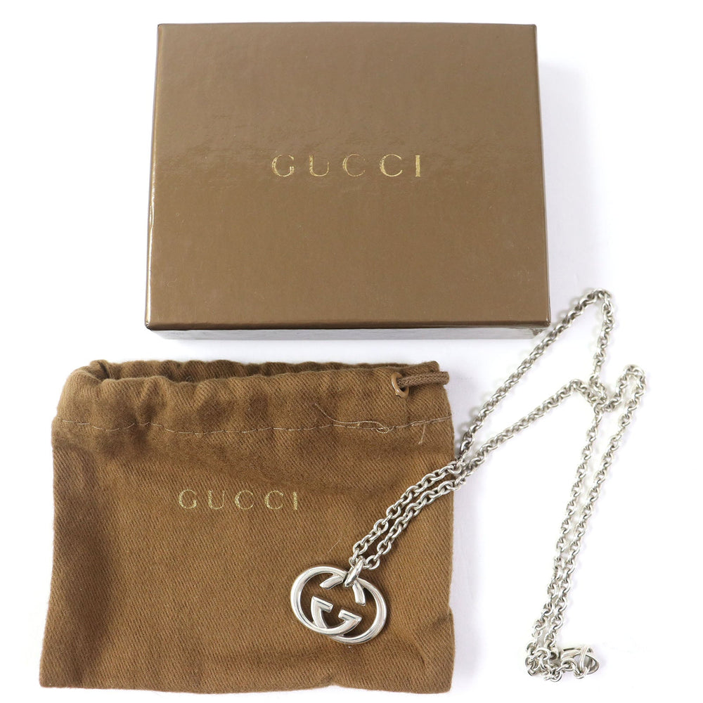 GUCCI Necklace 293710 Main�FSV925 Silver Women Used Authentic