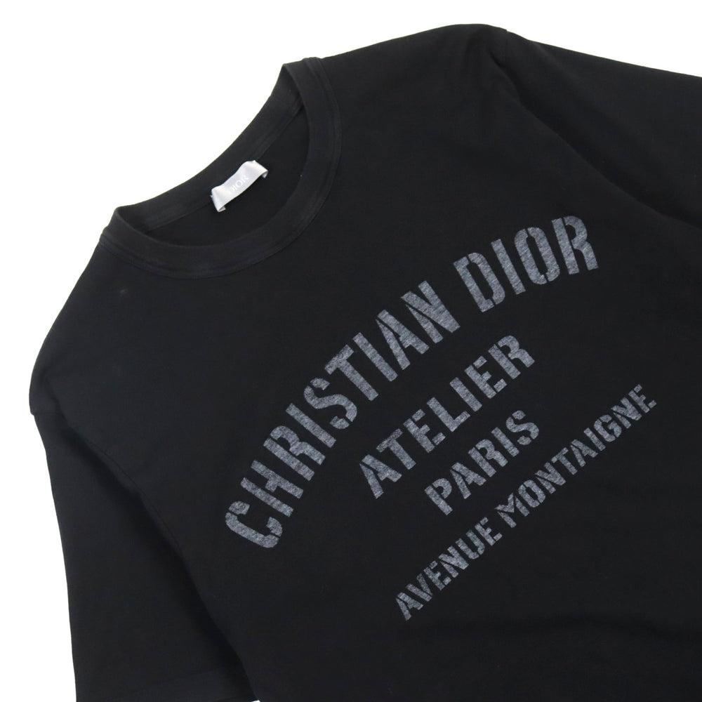 Dior HOMME Short sleeve T-shirt 043J615A0589 Main: 100% cotton black ATELIER Atelier mens XS Used Authentic