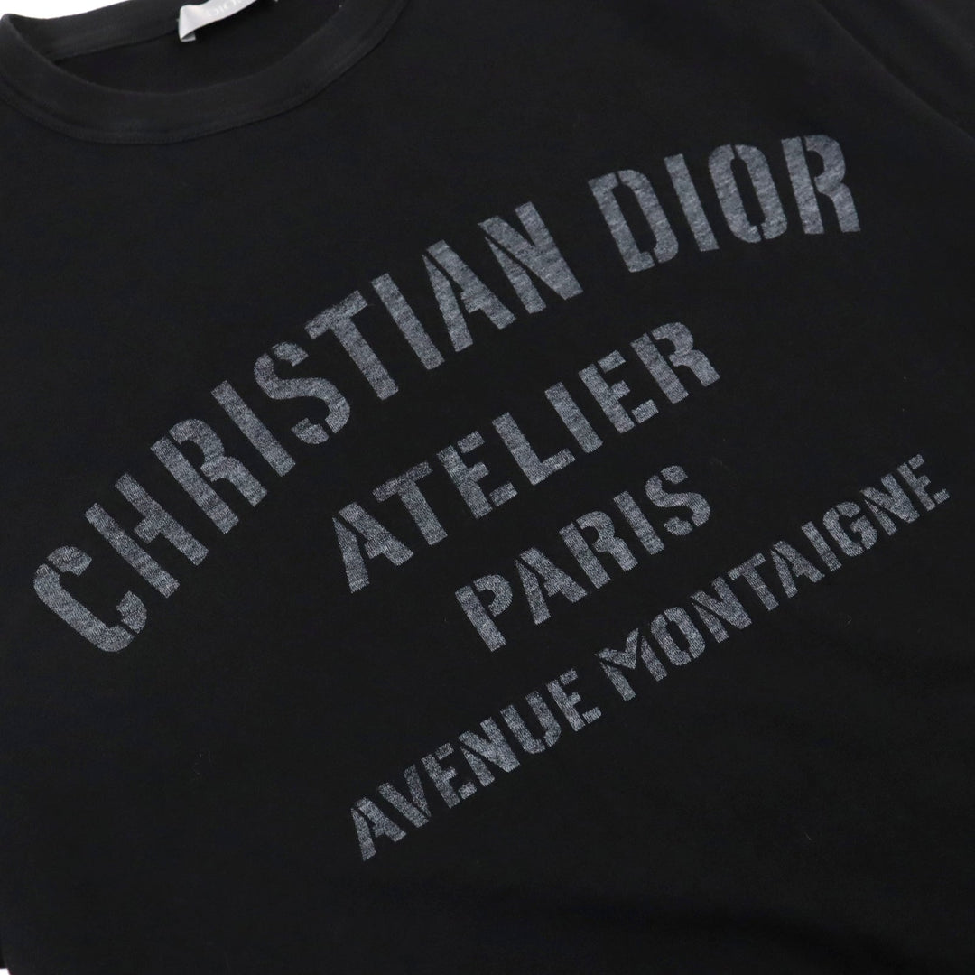 Dior HOMME Short sleeve T-shirt 043J615A0589 Main: 100% cotton black ATELIER Atelier mens XS Used Authentic