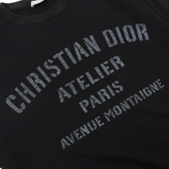 Dior HOMME Short sleeve T-shirt 043J615A0589 Main: 100% cotton black ATELIER Atelier mens XS Used Authentic