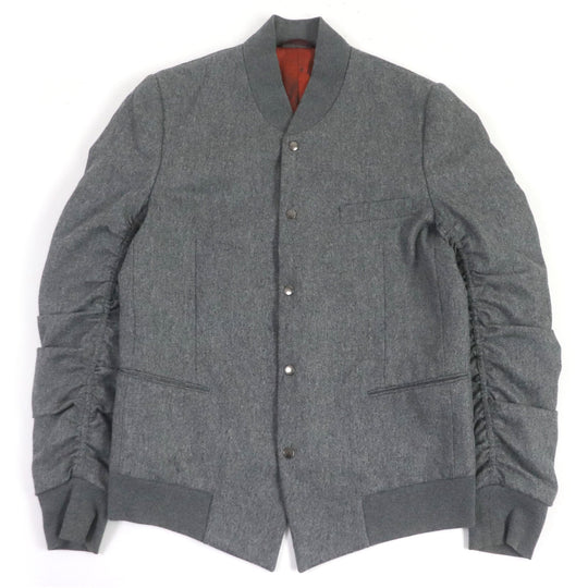 Paul Smith Blouson Outer: 100% wool, Lining: Cupra, Filling: 100% rayon, Part: 100% cotton gray mens L Used Authentic