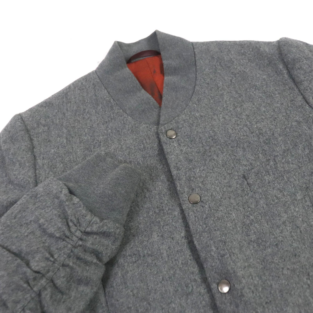 Paul Smith Blouson Outer: 100% wool, Lining: Cupra, Filling: 100% rayon, Part: 100% cotton gray mens L Used Authentic
