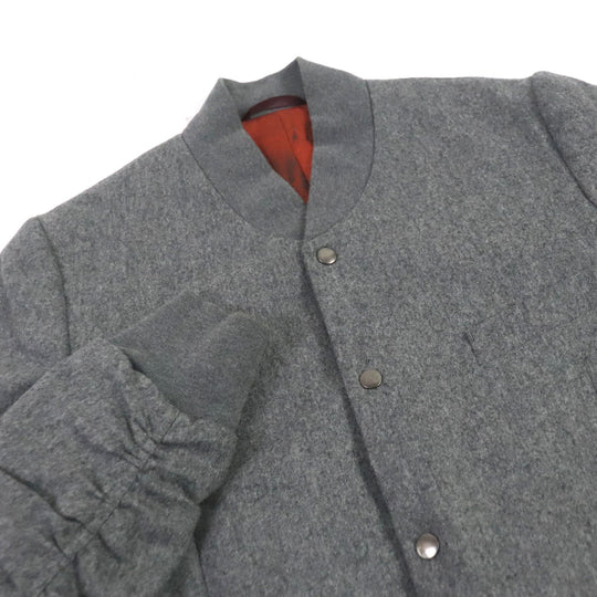 Paul Smith Blouson Outer: 100% wool, Lining: Cupra, Filling: 100% rayon, Part: 100% cotton gray mens L Used Authentic