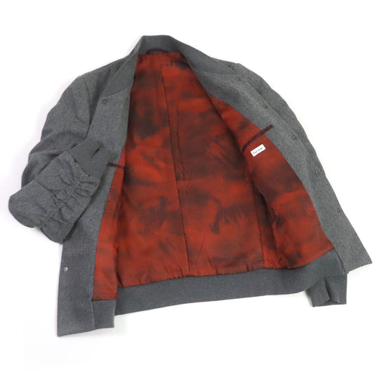 Paul Smith Blouson Outer: 100% wool, Lining: Cupra, Filling: 100% rayon, Part: 100% cotton gray mens L Used Authentic