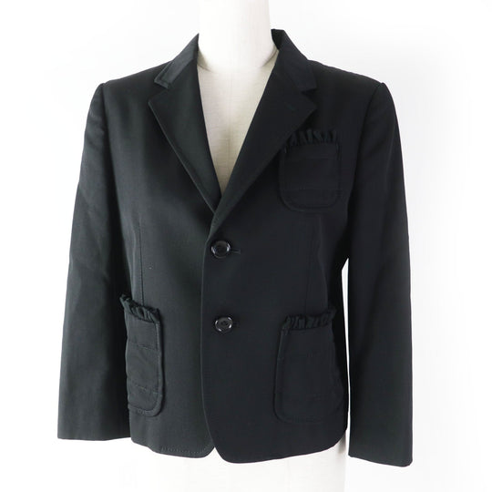 tricot COMME des GARCONS Jacket TF-J005 Outer: 100% wool, Lining: 100% cupra, Part: 100% polyester black Women M Used Authentic