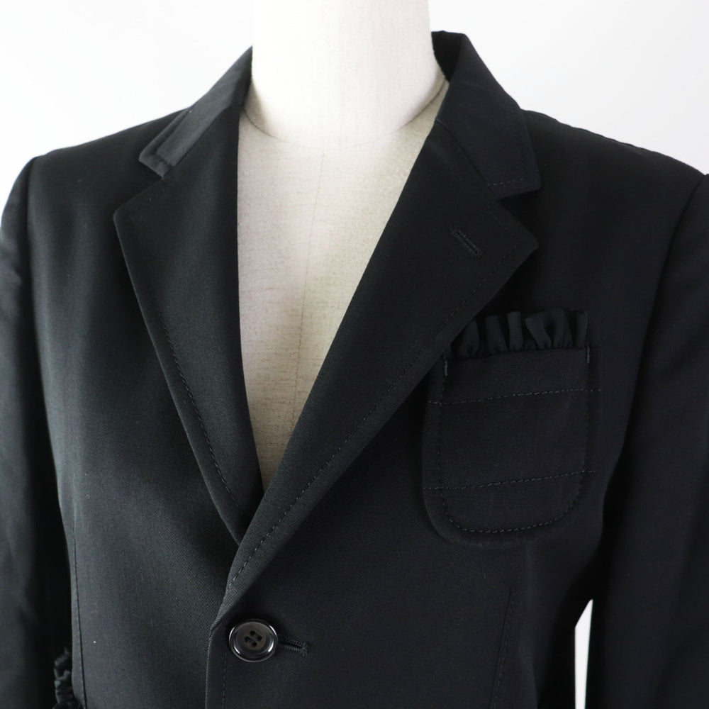 tricot COMME des GARCONS Jacket TF-J005 Outer: 100% wool, Lining: 100% cupra, Part: 100% polyester black Women M Used Authentic