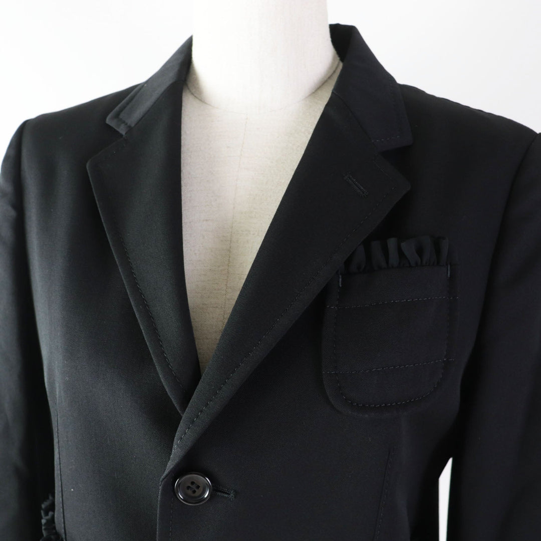 tricot COMME des GARCONS Jacket TF-J005 Outer: 100% wool, Lining: 100% cupra, Part: 100% polyester black Women M Used Authentic