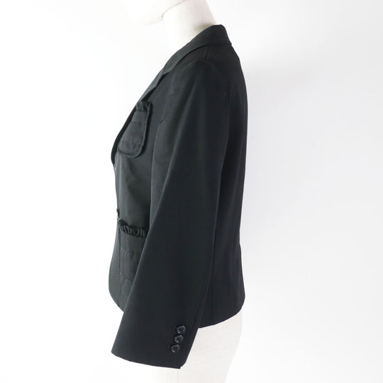 tricot COMME des GARCONS Jacket TF-J005 Outer: 100% wool, Lining: 100% cupra, Part: 100% polyester black Women M Used Authentic