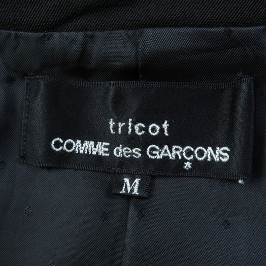 tricot COMME des GARCONS Jacket TF-J005 Outer: 100% wool, Lining: 100% cupra, Part: 100% polyester black Women M Used Authentic