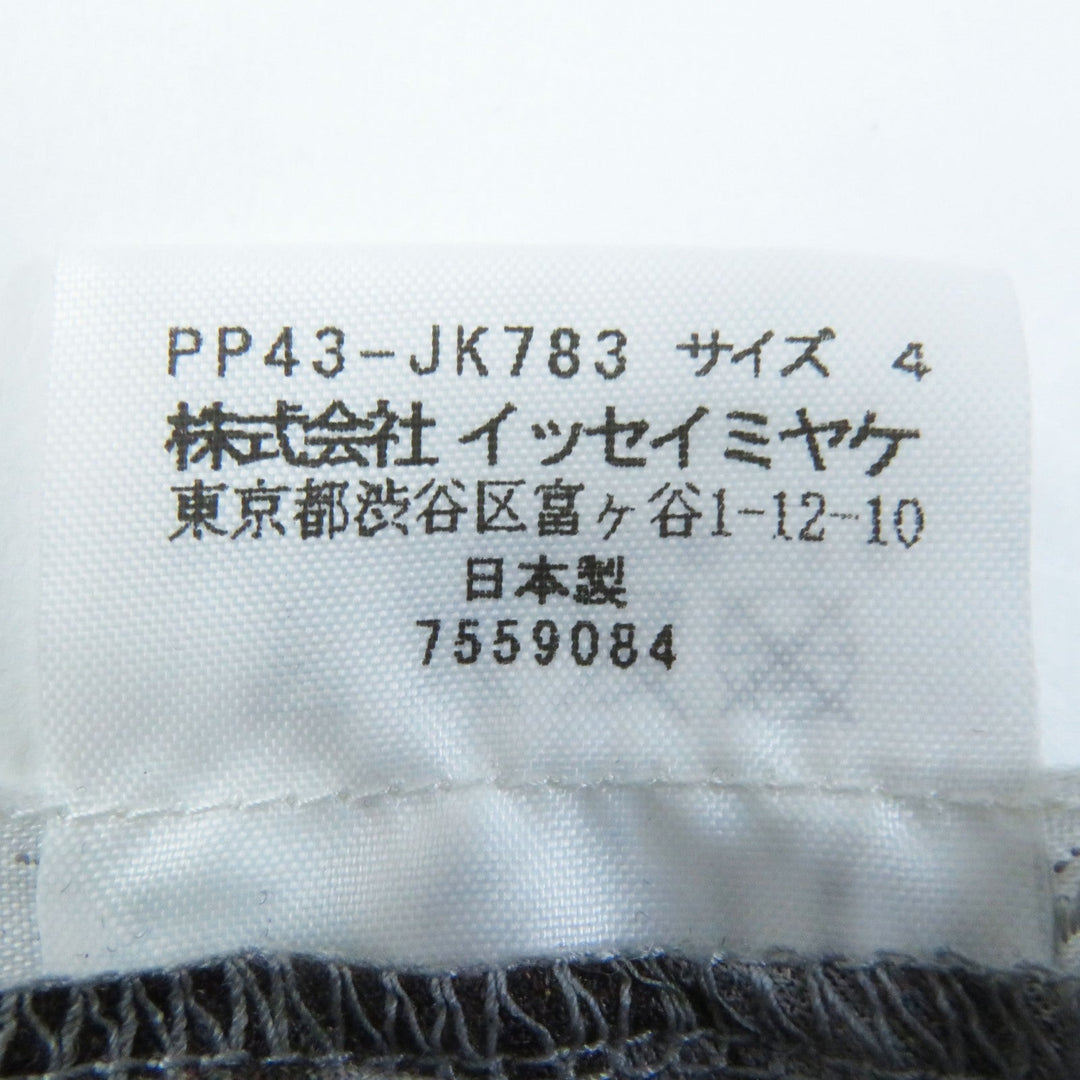 PLEATS PLEASE Cut PP43-JK783 Main: 100% polyester Multi Women 4 Used Authentic
