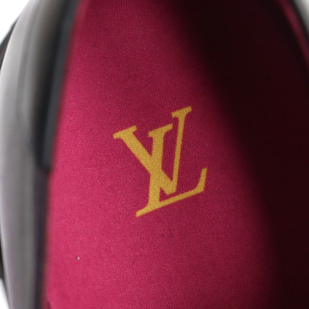 LOUIS VUITTON Leather shoes Main: Leather Purple type Goncourt Line mens 9 Used Authentic