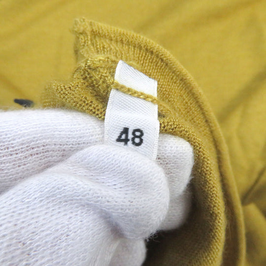 DOLCE&GABBANA sweater Main: 70% cashmere, Main: 30% silk mustard mens 48 Used Authentic