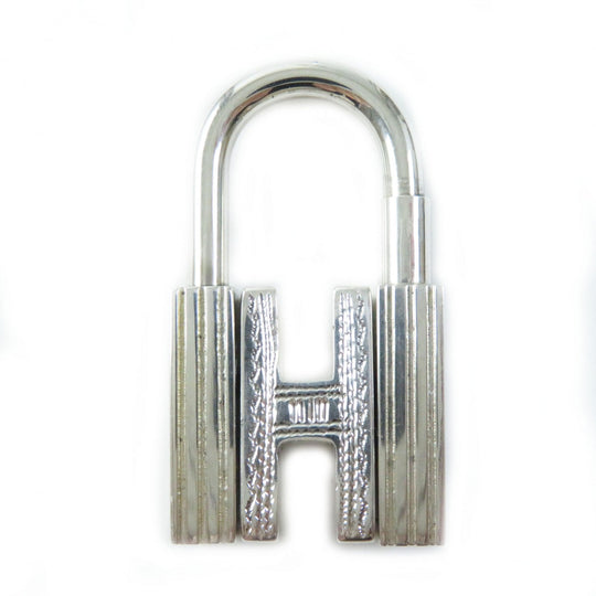 HERMES charm Main�FSV925 Silver Pendant Cadena Touareg H motif Women Used Authentic